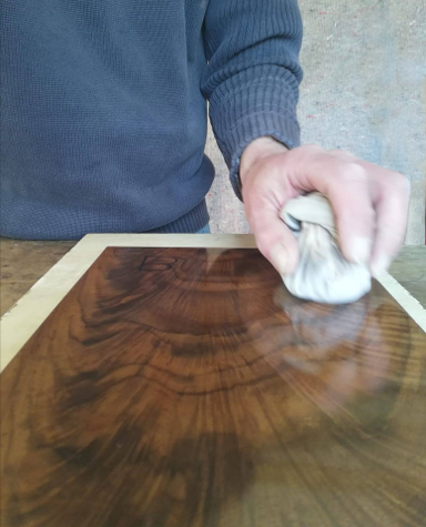 French polishing wood