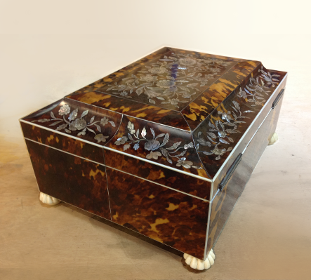 Mother of pearl inlay jewellery box